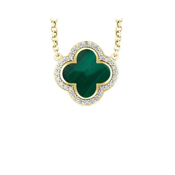 Malachite & Diamond Necklace Victoria Jewellers REGINA, SK
