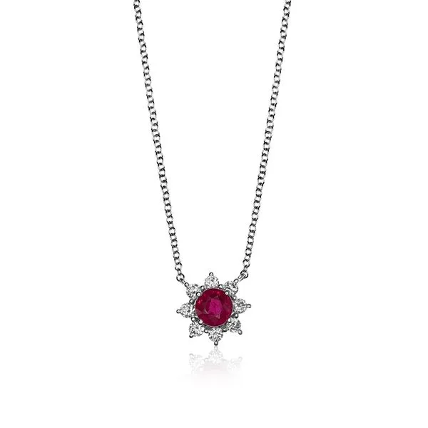 Ruby & Diamond Pendant Victoria Jewellers REGINA, SK
