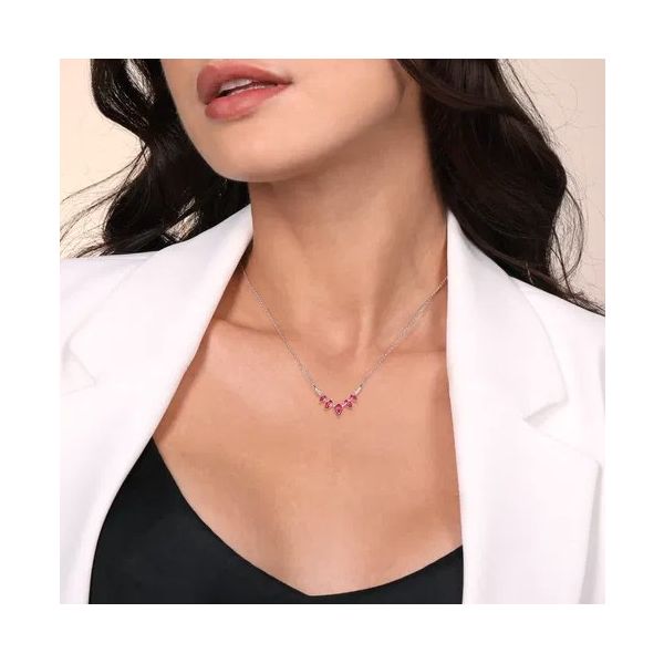 Ruby & Diamond Necklace Image 2 Victoria Jewellers REGINA, SK