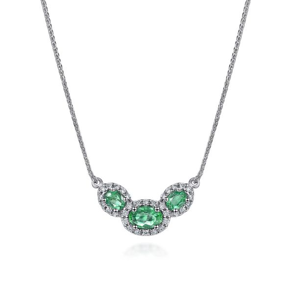 Emerald & Diamond Necklace Victoria Jewellers REGINA, SK