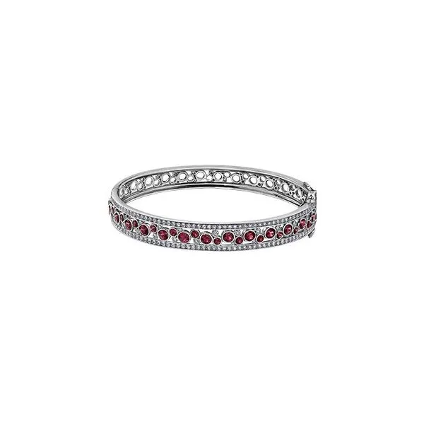 Ruby & Diamond Bangle Bracelet Victoria Jewellers REGINA, SK