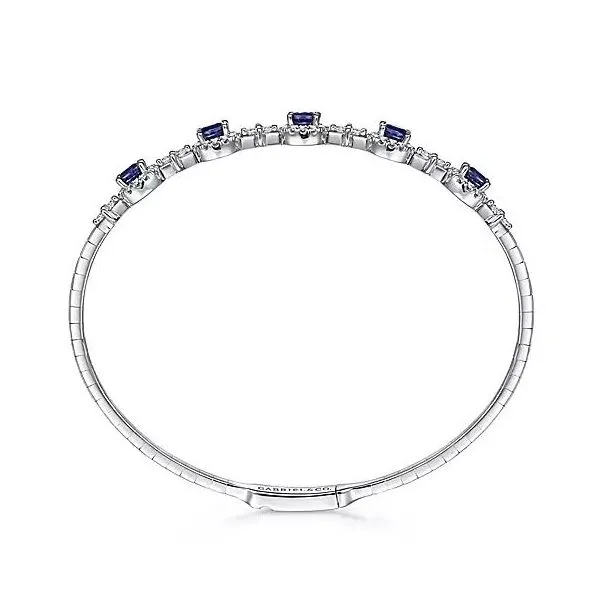 Sapphire & Diamond Bangle Bracelet
