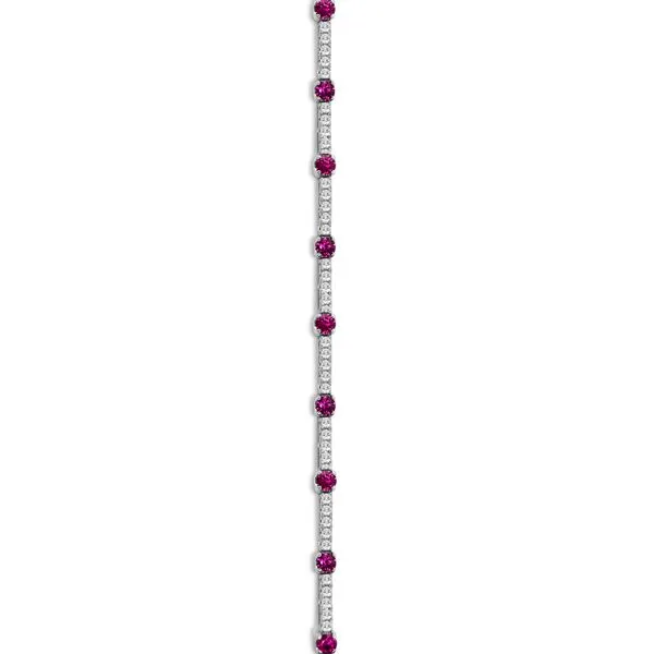 Ruby and Maple Leaf Canadian Diamond Bracelet Victoria Jewellers REGINA, SK