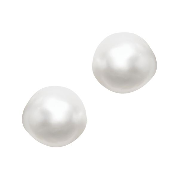 BIRKS Freshwater Baroque Pearl Stud Earrings Victoria Jewellers REGINA, SK