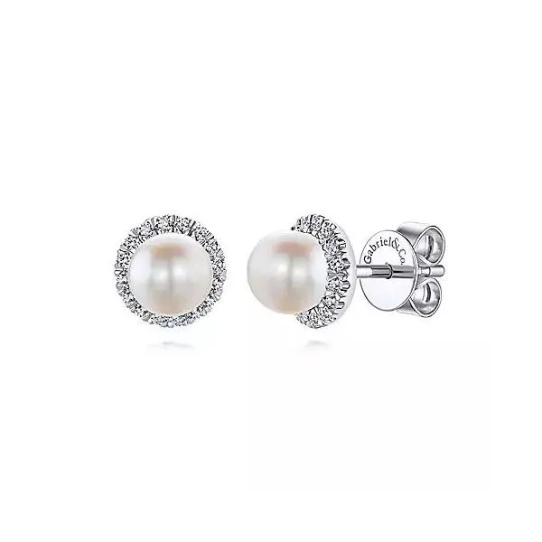 Pearl & Diamond Earrings Victoria Jewellers REGINA, SK