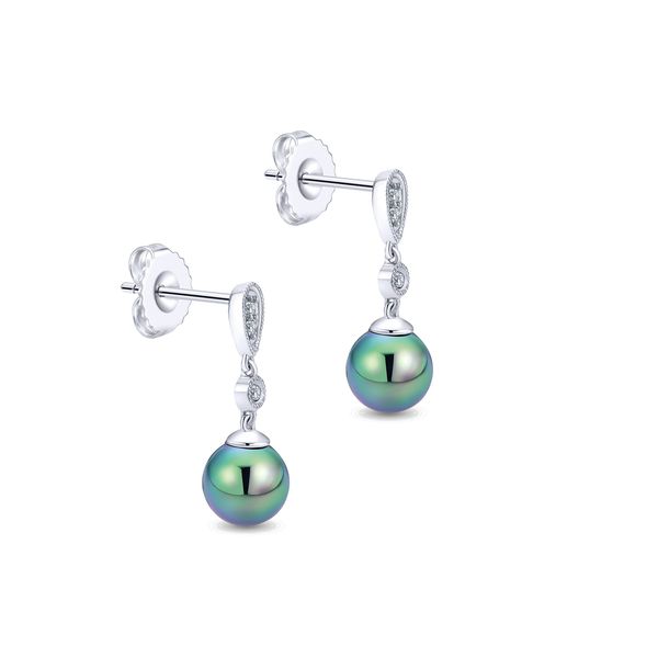 Pearl & Diamond Earrings Image 3 Victoria Jewellers REGINA, SK