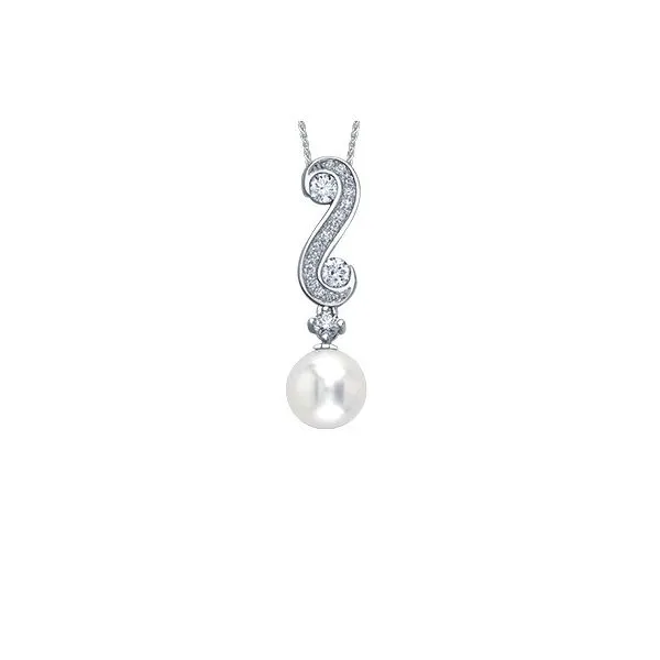Pearl and Canadian Diamond Pendant Victoria Jewellers REGINA, SK