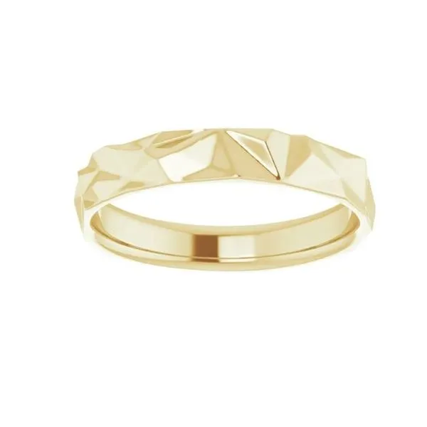 14Kt Yellow Gold Geometric Band Image 2 Victoria Jewellers REGINA, SK
