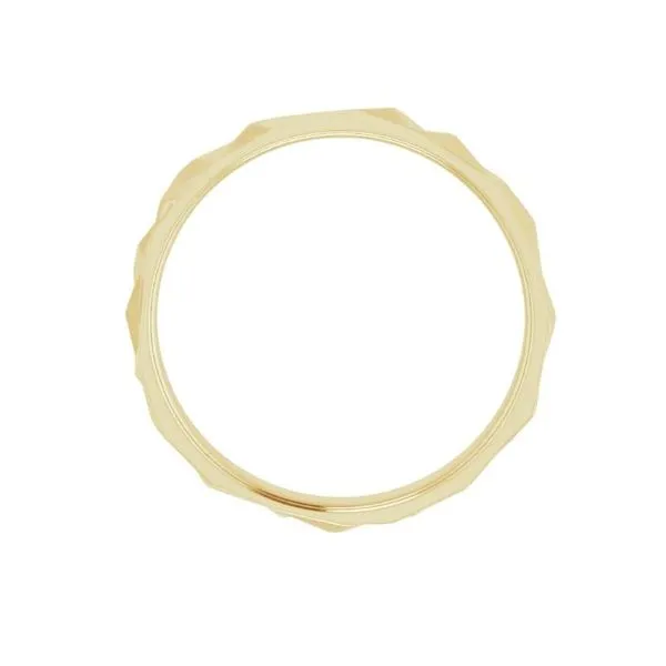 14Kt Yellow Gold Geometric Band Image 3 Victoria Jewellers REGINA, SK