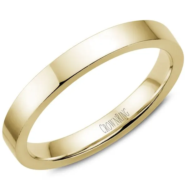 3mm 14Kt Yellow Gold Cigar Band Victoria Jewellers REGINA, SK