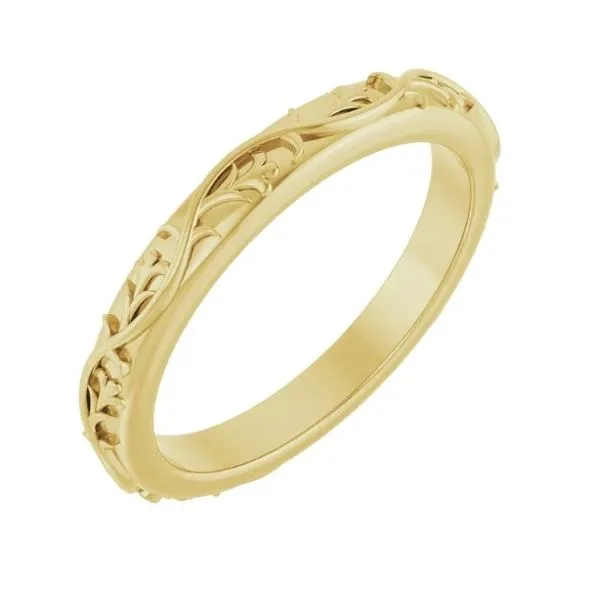 14K Yellow Gold Engraved Band Victoria Jewellers REGINA, SK