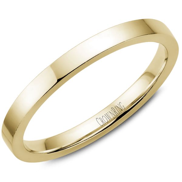 2mm 14Kt Yellow Gold Cigar Band Victoria Jewellers REGINA, SK