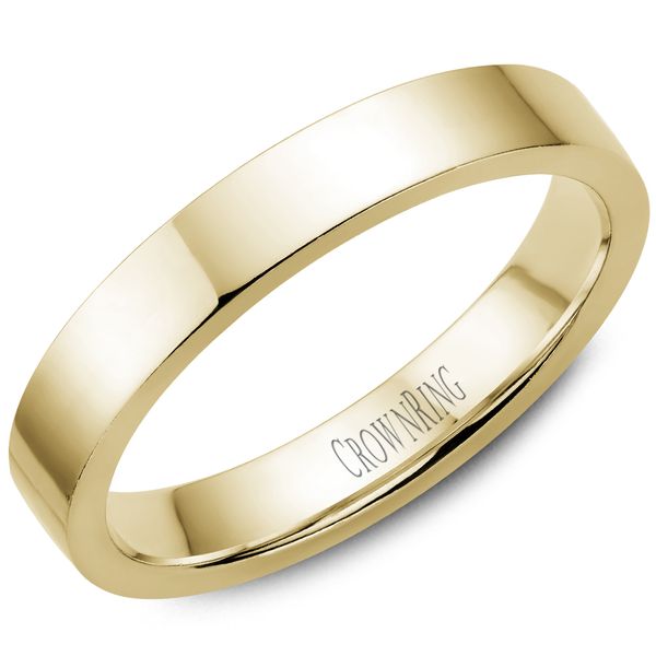 4mm 14Kt Yellow Gold Cigar Band Victoria Jewellers REGINA, SK