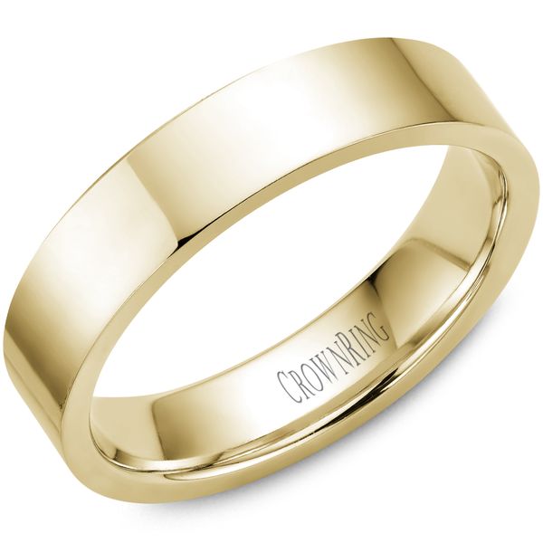 5mm 14Kt Yellow Gold Cigar Band Victoria Jewellers REGINA, SK