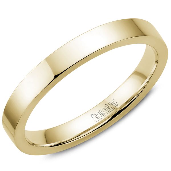 3mm 14Kt Yellow Gold Cigar Band Victoria Jewellers REGINA, SK