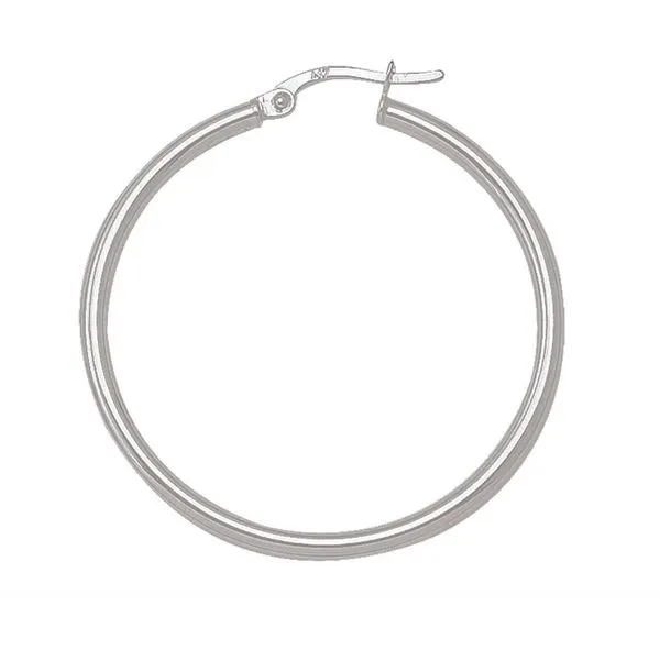 White Gold Hoop Earrings Victoria Jewellers REGINA, SK