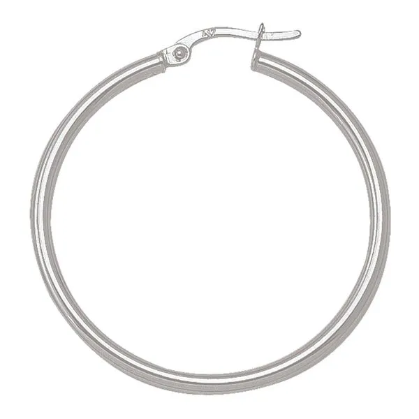 White Gold Hoop Earrings Victoria Jewellers REGINA, SK