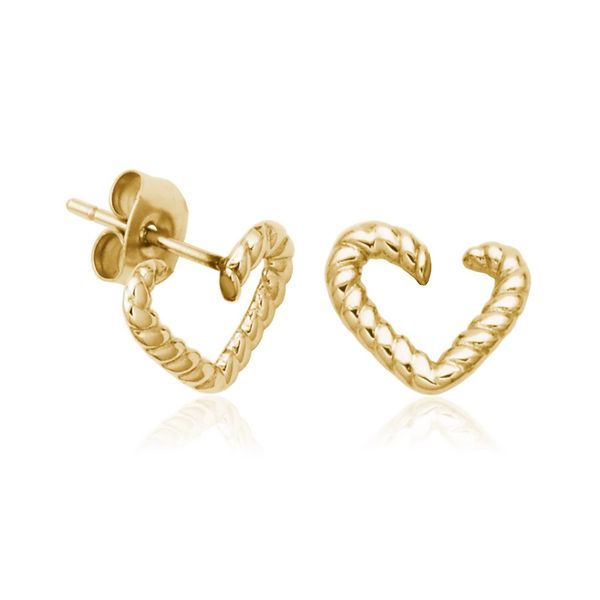 Gold Plated Heart Earrings Victoria Jewellers REGINA, SK