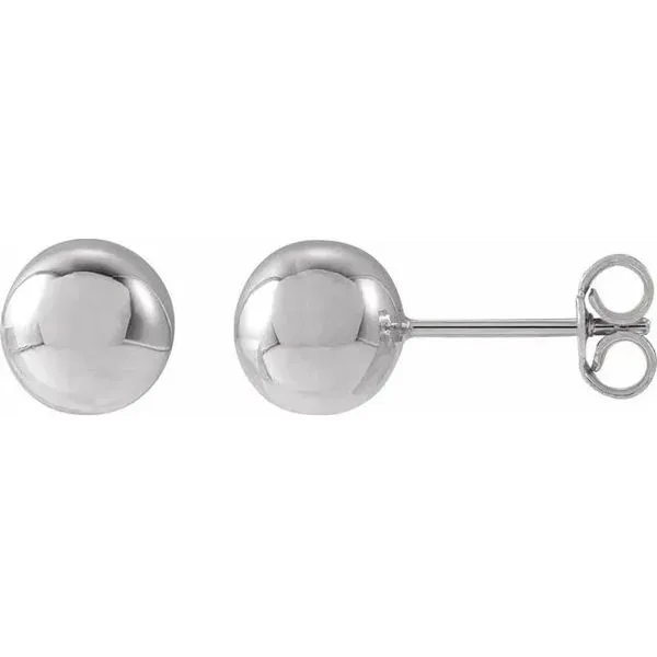 7mm 14Kt White Gold Stud Victoria Jewellers REGINA, SK
