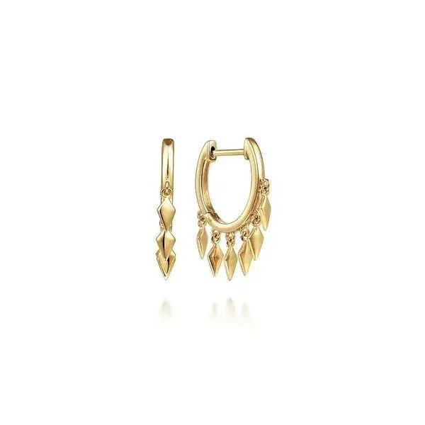 Gabriel & Co Gold Huggie Victoria Jewellers REGINA, SK