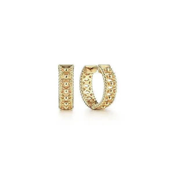 Gabriel & Co Huggie Earrings Victoria Jewellers REGINA, SK