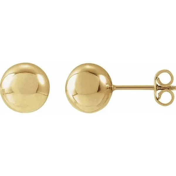 8mm 14Kt Yellow Gold Stud Victoria Jewellers REGINA, SK