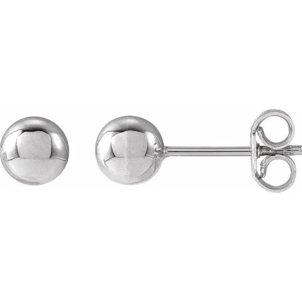 5mm 14Kt White Gold Stud Victoria Jewellers REGINA, SK
