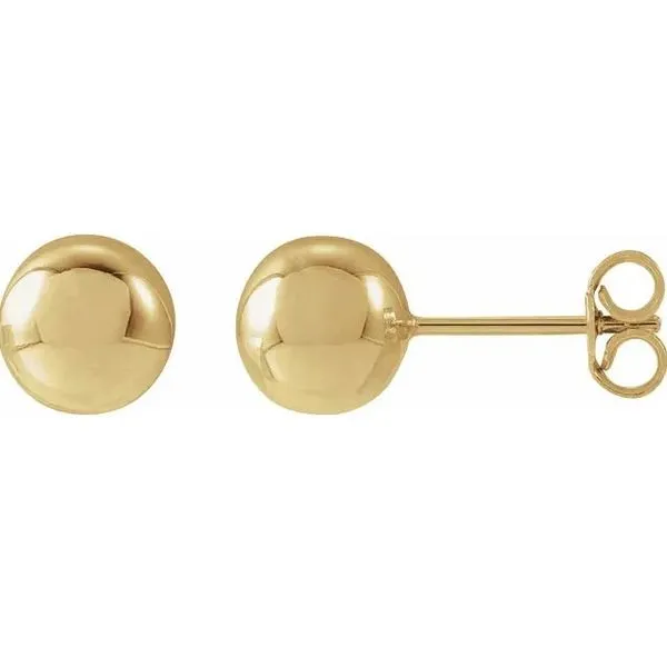 7mm 14Kt Yellow Gold Stud Victoria Jewellers REGINA, SK