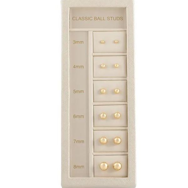 5mm 14Kt Yellow Gold Stud Image 2 Victoria Jewellers REGINA, SK