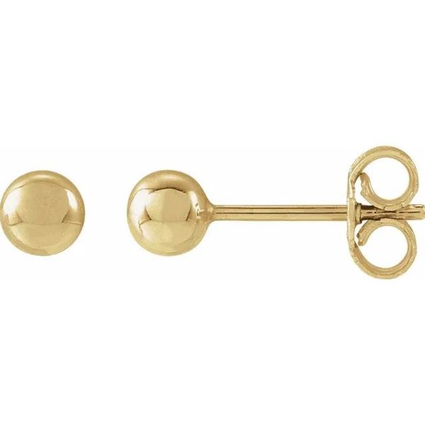 4mm 14Kt Yellow Gold Stud Victoria Jewellers REGINA, SK