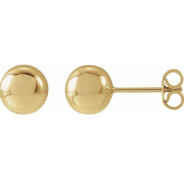 7mm 14Kt Yellow Gold Stud Victoria Jewellers REGINA, SK