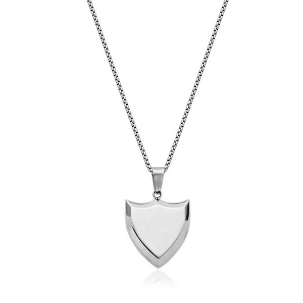 Stainless Shield Pendant Victoria Jewellers REGINA, SK