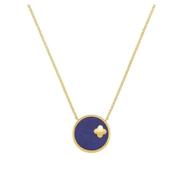 Charles Garnier Gold Plated Lapis Lazuli Pendant Victoria Jewellers REGINA, SK