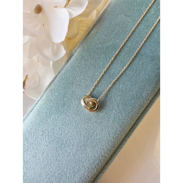 14Kt Yellow Gold Interlocking Circle Necklace Image 3 Victoria Jewellers REGINA, SK