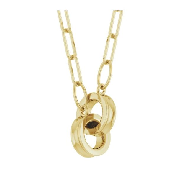 14Kt Yellow Gold Paperclip Necklace Image 2 Victoria Jewellers REGINA, SK