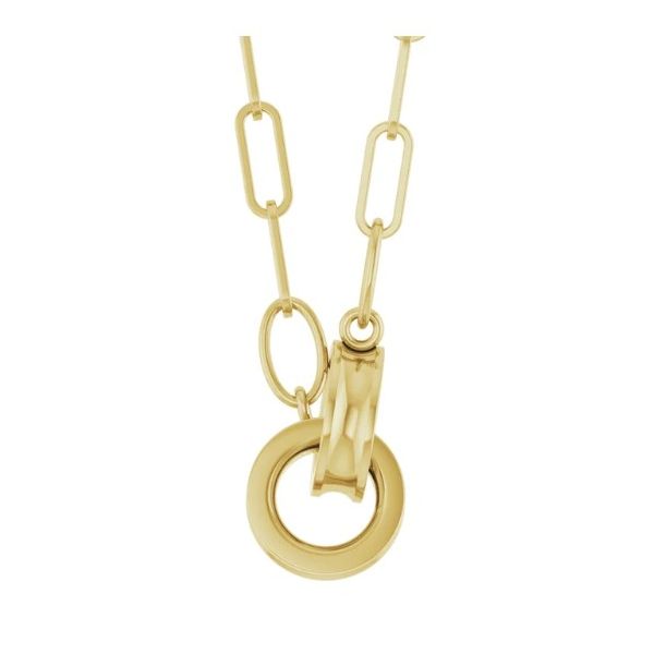 14Kt Yellow Gold Paperclip Necklace Victoria Jewellers REGINA, SK