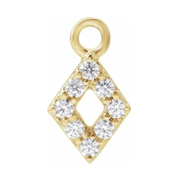 14Kt Yellow Gold Petite Diamond Charm Victoria Jewellers REGINA, SK