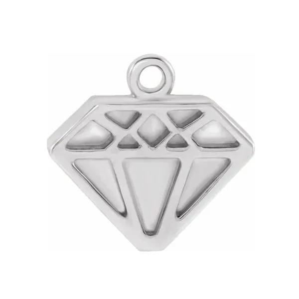 10Kt White Gold Petite Diamond Charm Victoria Jewellers REGINA, SK