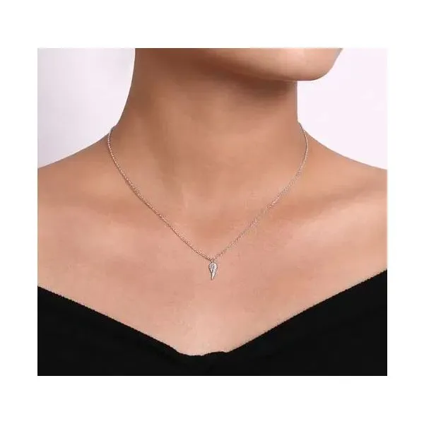 Gabriel & Co Angel Wing Pendant Image 2 Victoria Jewellers REGINA, SK