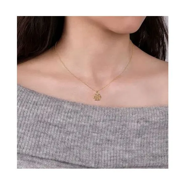 Gabriel & Co Interwoven Floral Pendant Image 2 Victoria Jewellers REGINA, SK