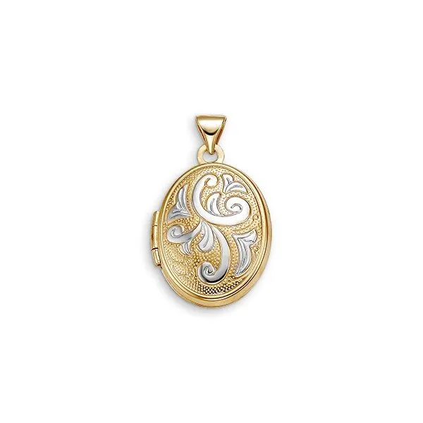 10Kt Yellow and White Gold Locket Victoria Jewellers REGINA, SK