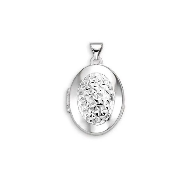 10Kt White Gold Oval Shape Locket Victoria Jewellers REGINA, SK