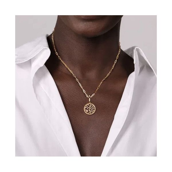 Gabriel & Co Tree of Life Pendant Image 3 Victoria Jewellers REGINA, SK