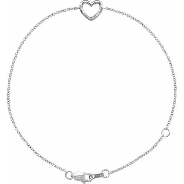 Gold Heart Bracelet Victoria Jewellers REGINA, SK