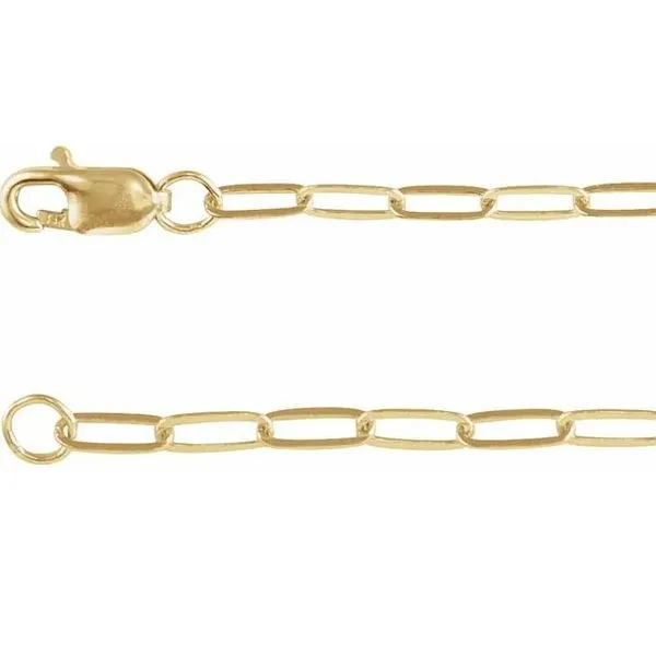 10Kt Paperclip Bracelet Image 2 Victoria Jewellers REGINA, SK
