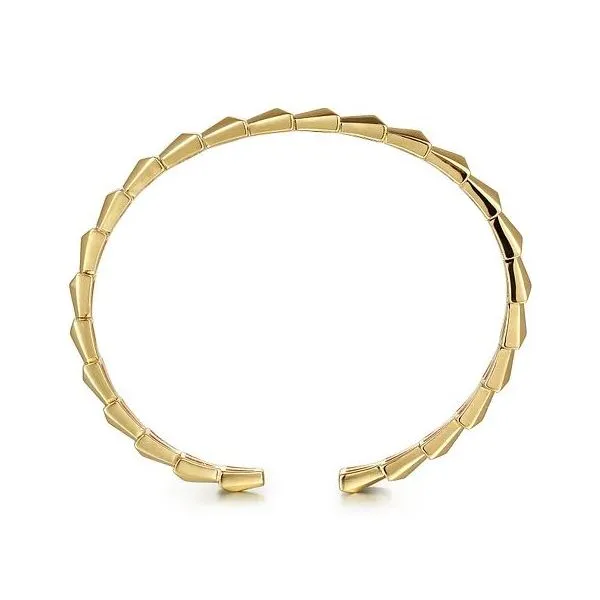 Gabriel & Co 14Kt Gold Geometric Bangle Image 2 Victoria Jewellers REGINA, SK
