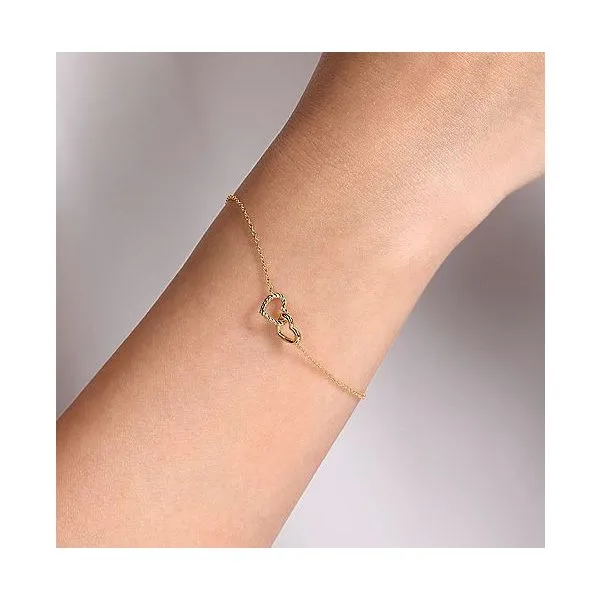 Gabriel & Co Entwined Hearts Bracelet Image 3 Victoria Jewellers REGINA, SK