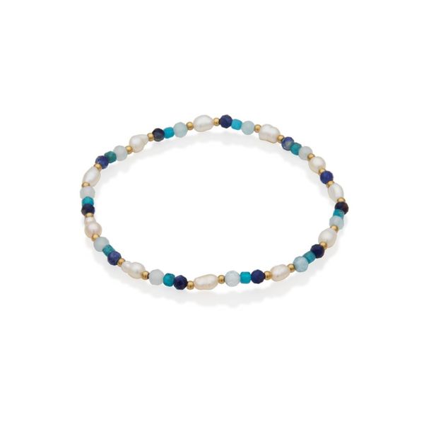 Gold Plated Stainless Steel Semi-Precious Stone Bracelet Victoria Jewellers REGINA, SK