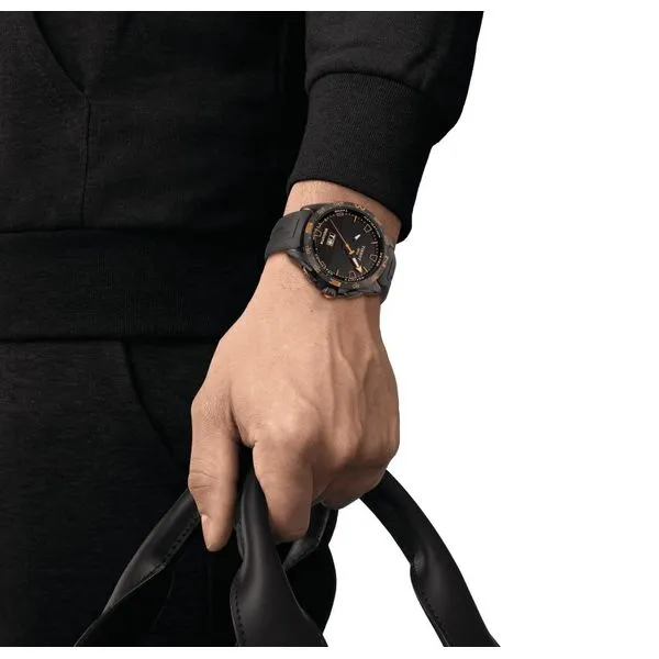 Tissot orange and black watch best sale