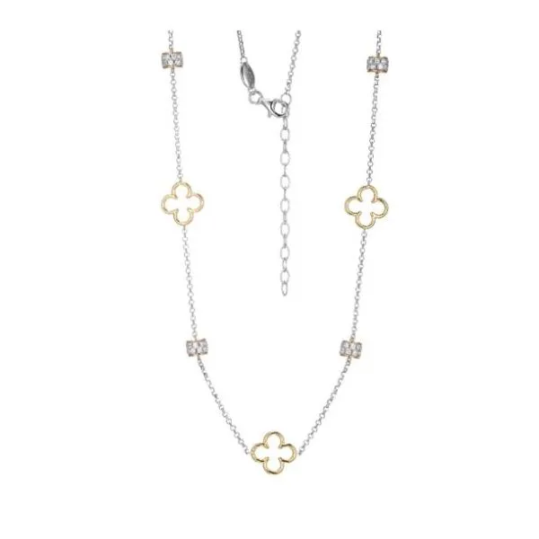 Sterling Silver and Gold Plated Necklace Victoria Jewellers REGINA, SK
